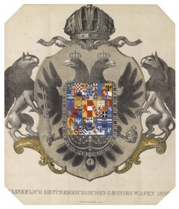 Imperial Austrian Great Coat of Arms by Unbekannt Unbekannt